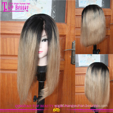 Very soft strong unprocessed full lace virgin european 14inch #1b/27 bob wigs for black women
